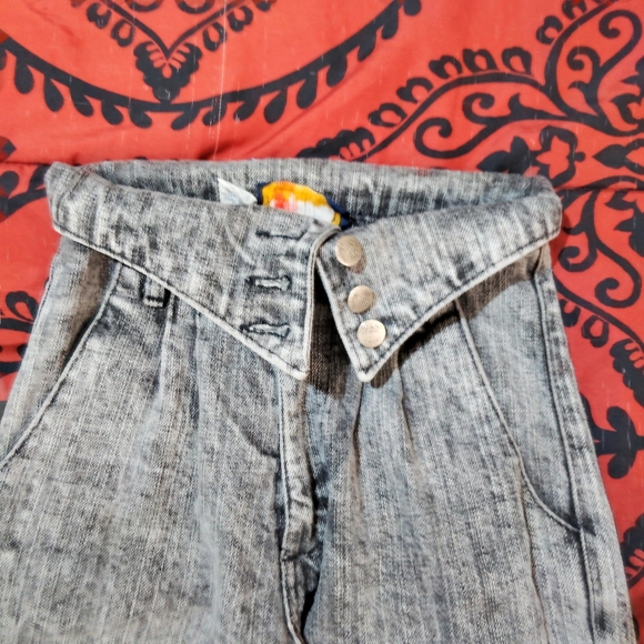 Vtg 80s/90s Panhandle Slim PG Jeans Grey Ultra High Waist Denim Corset Trousers - Picture 4 of 16